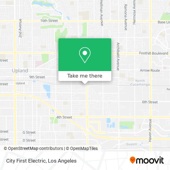 City First Electric map