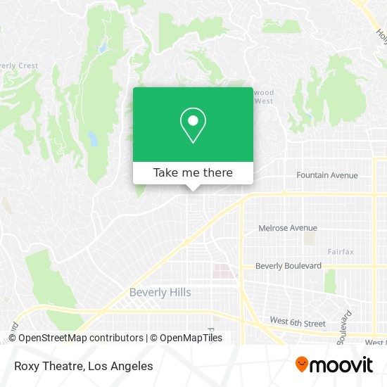 Roxy Theatre map