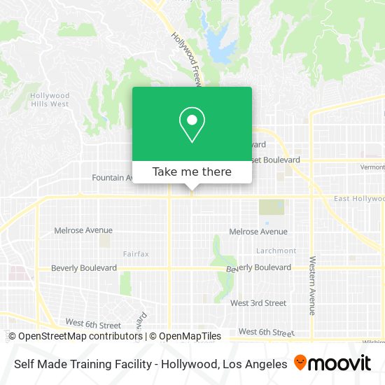 Self Made Training Facility - Hollywood map