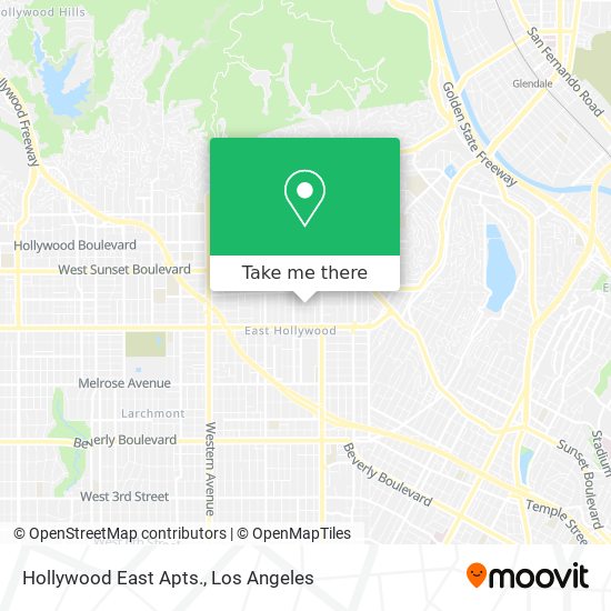 Mapa de Hollywood East Apts.