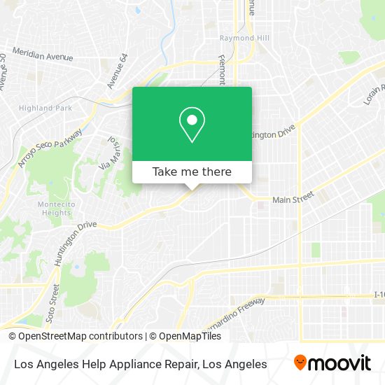 Los Angeles Help Appliance Repair map