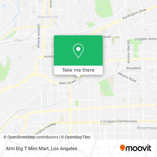 Atm Big T Mini Mart map