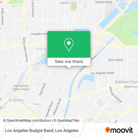 Mapa de Los Angeles Budgie Band