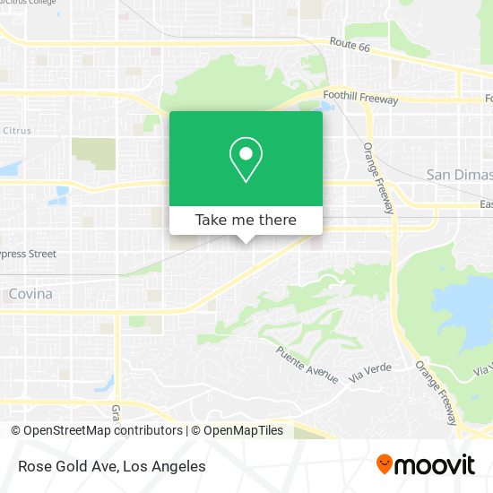 Rose Gold Ave map