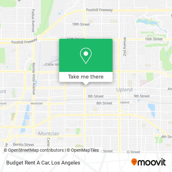 Budget Rent A Car map