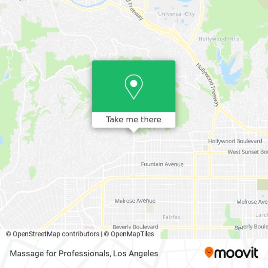 Massage for Professionals map