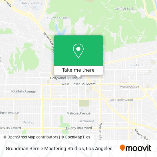 Grundman Bernie Mastering Studios map