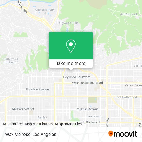 Wax Melrose map