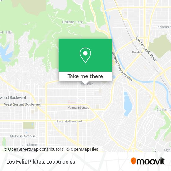 Mapa de Los Feliz Pilates