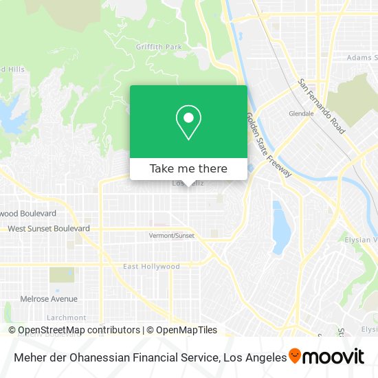 Mapa de Meher der Ohanessian Financial Service