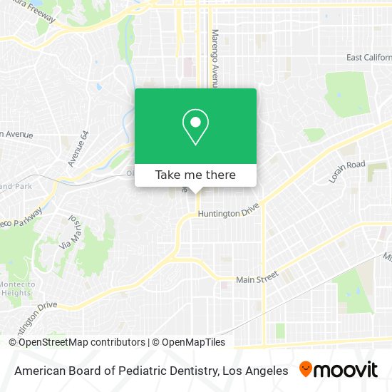 Mapa de American Board of Pediatric Dentistry