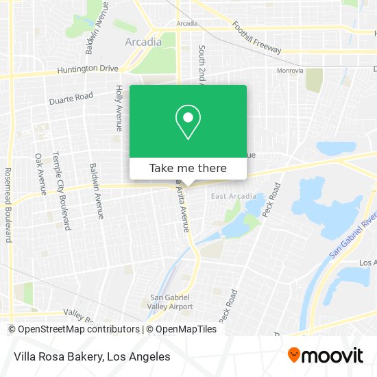 Villa Rosa Bakery map