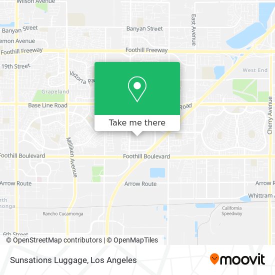 Sunsations Luggage map