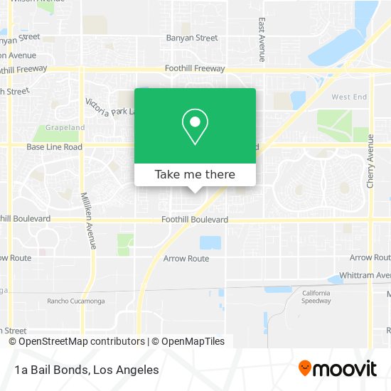 1a Bail Bonds map