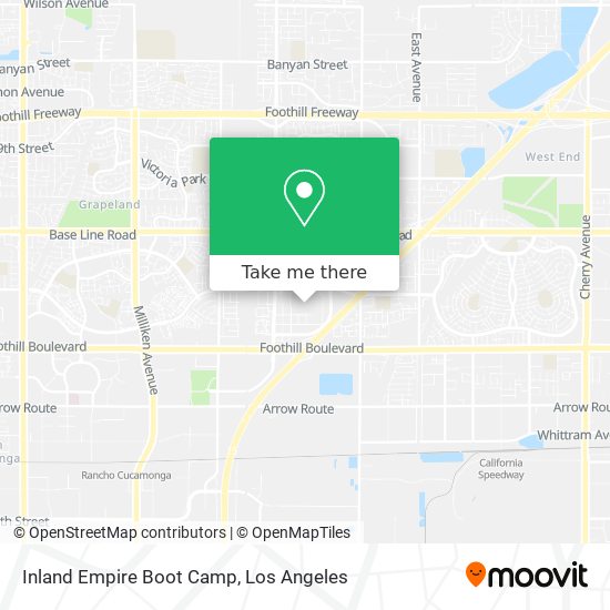 Inland Empire Boot Camp map