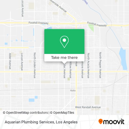 Mapa de Aquarian Plumbing Services