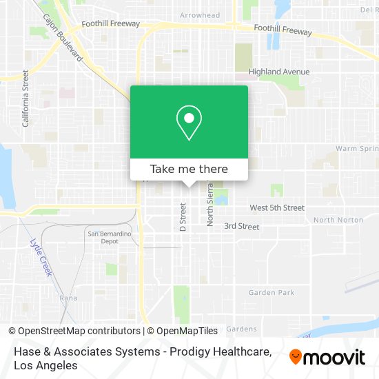 Mapa de Hase & Associates Systems - Prodigy Healthcare