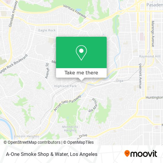 Mapa de A-One Smoke Shop & Water