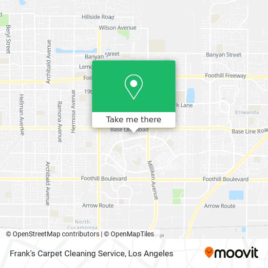 Frank's Carpet Cleaning Service map