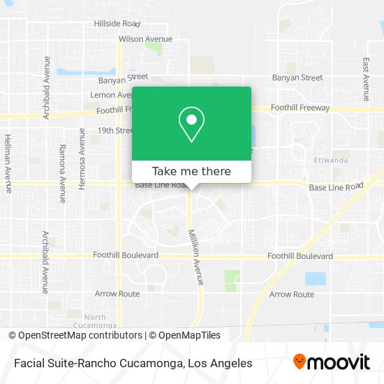 Mapa de Facial Suite-Rancho Cucamonga