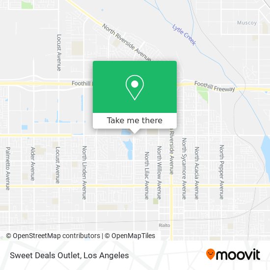 Sweet Deals Outlet map