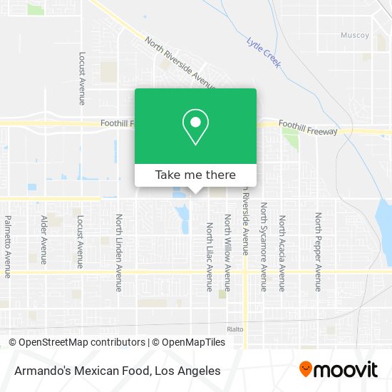 Armando's Mexican Food map