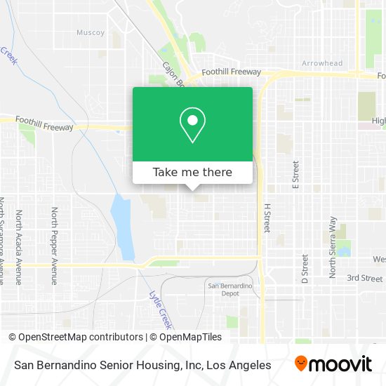 San Bernandino Senior Housing, Inc map