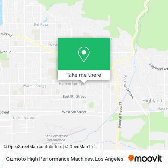 Gizmoto High Performance Machines map