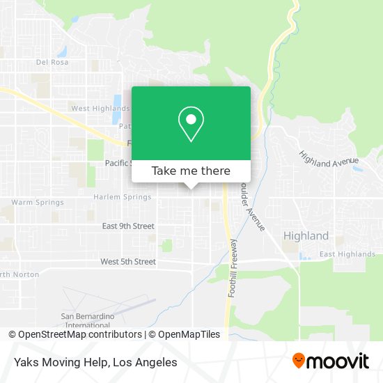 Mapa de Yaks Moving Help