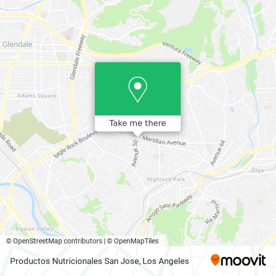 Productos Nutricionales San Jose map