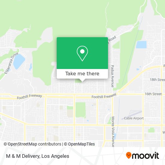 M & M Delivery map