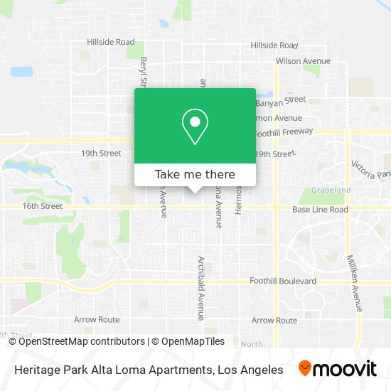 Heritage Park Alta Loma Apartments map