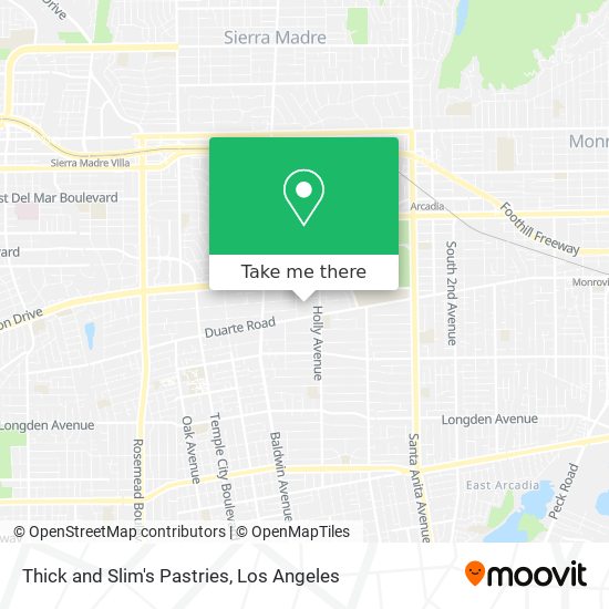 Thick and Slim's Pastries map