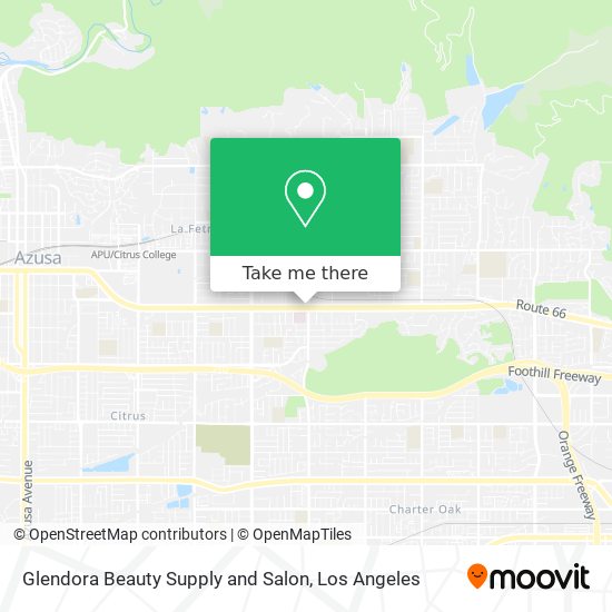 Mapa de Glendora Beauty Supply and Salon