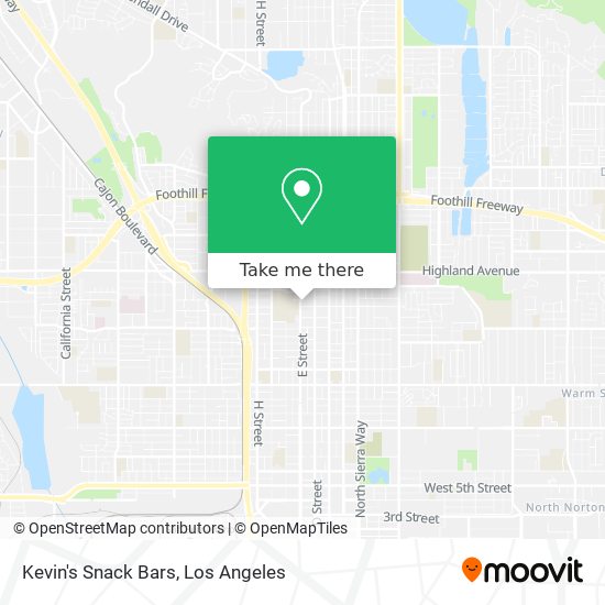 Mapa de Kevin's Snack Bars