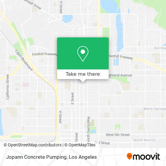 Jopann Concrete Pumping map