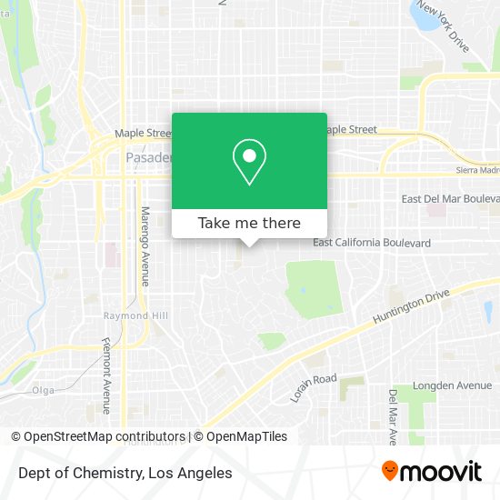 Mapa de Dept of Chemistry