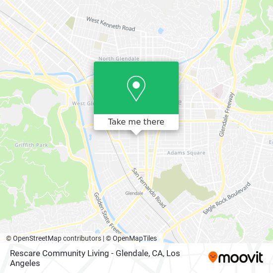 Mapa de Rescare Community Living - Glendale, CA