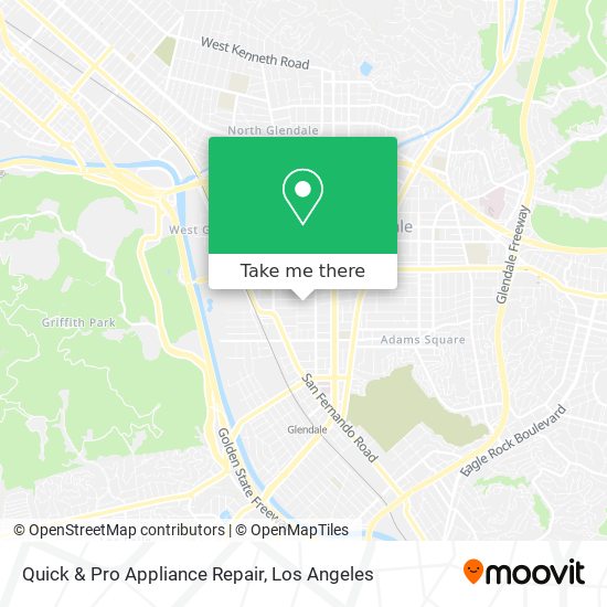 Mapa de Quick & Pro Appliance Repair