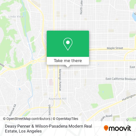 Deasy Penner & Wilson-Pasadena Modern Real Estate map