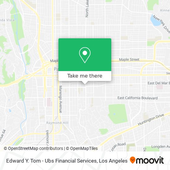 Edward Y. Tom - Ubs Financial Services map