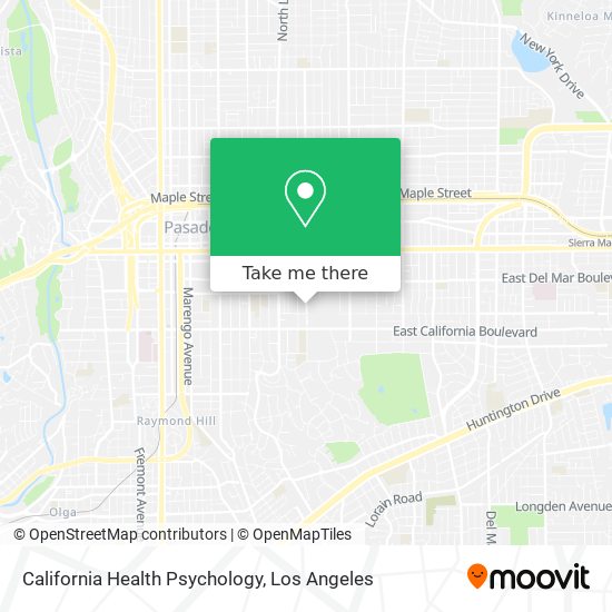 Mapa de California Health Psychology