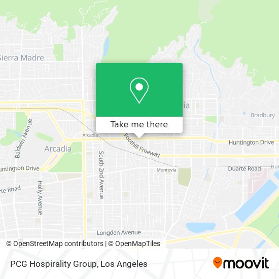 PCG Hospirality Group map