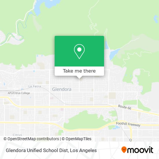 Glendora Unified School Dist map