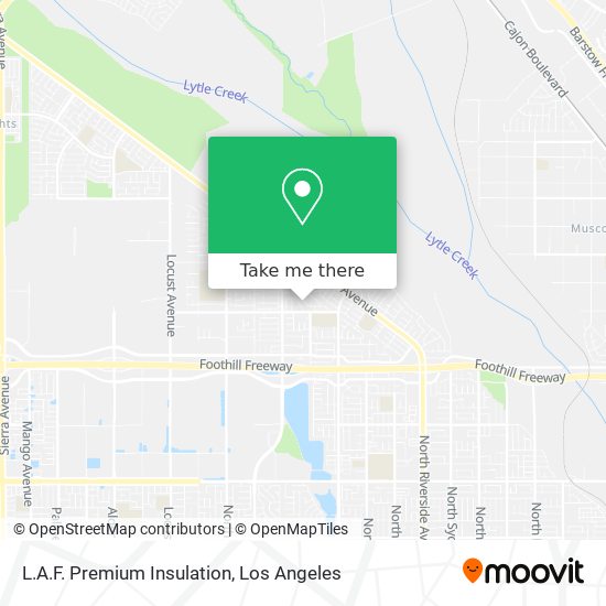 L.A.F. Premium Insulation map
