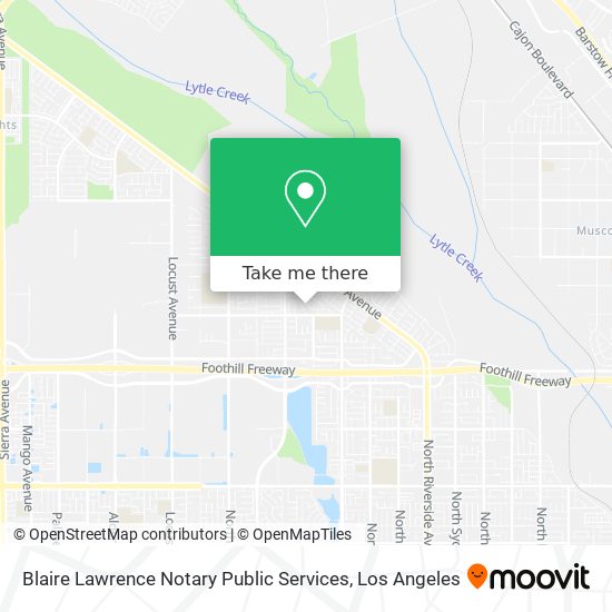 Mapa de Blaire Lawrence Notary Public Services