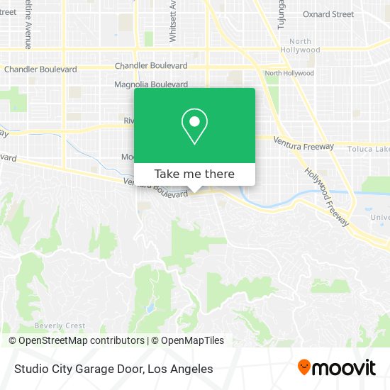 Mapa de Studio City Garage Door