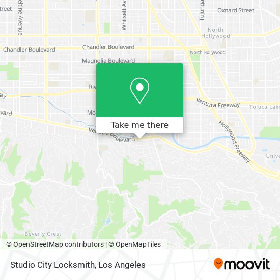 Mapa de Studio City Locksmith