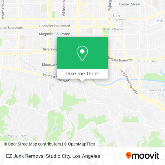 Mapa de EZ Junk Removal Studio City