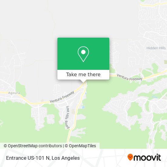 Mapa de Entrance US-101 N